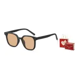 Black Frame with Tea Brown Lens+Christmas Present Box (TY0066-2LW)