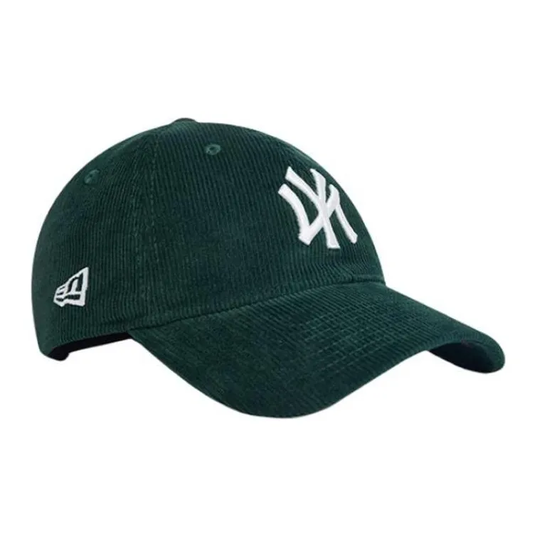 New Era Corduroy Fabric Baseball Caps Unisex Green-1
