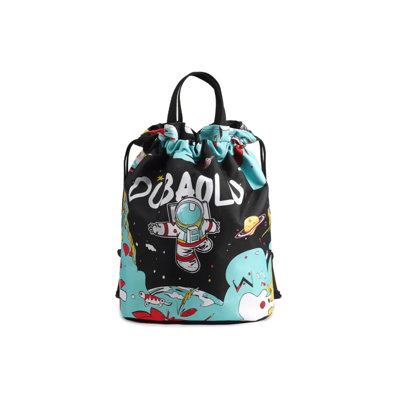 Dubaolu Fabric Basketball Backpack Large Size Unisex Black-19