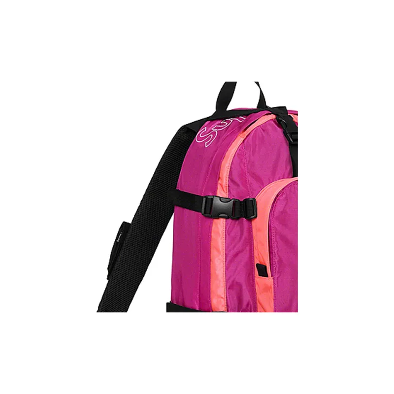 Supreme FW19Supreme FW19 Week 8 Nylon Travel Bag Backpack Regular Unisex Rose Red-4