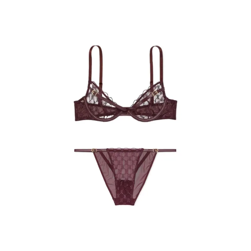 Victoria's Secret Underwear Set Women's Rusty Red-0