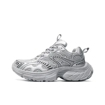 NFL Los Angeles Rams Height Increasing Abrasion Resistant Low Top Chunky Sneakers Unisex Gray
