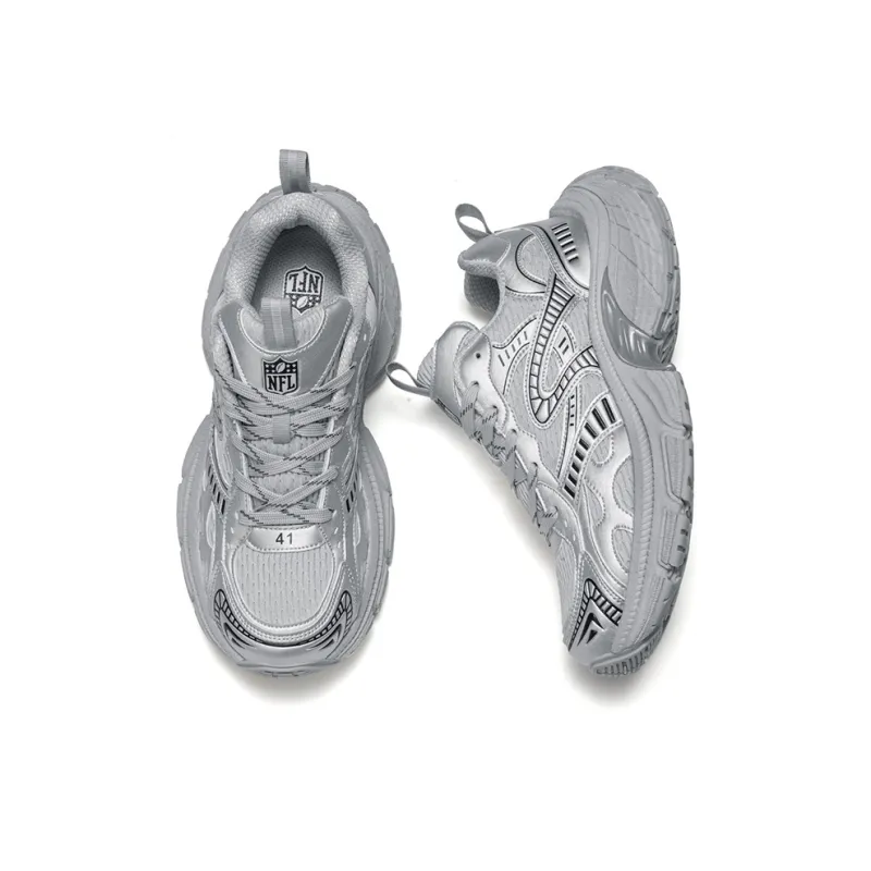 NFL Ultra S Los Angeles Rams Low Top Chunky Sneakers Unisex Gray-3