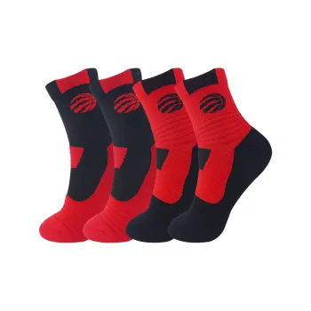 NBA Toronto Raptors Basketball Socks Men's 4 Pack