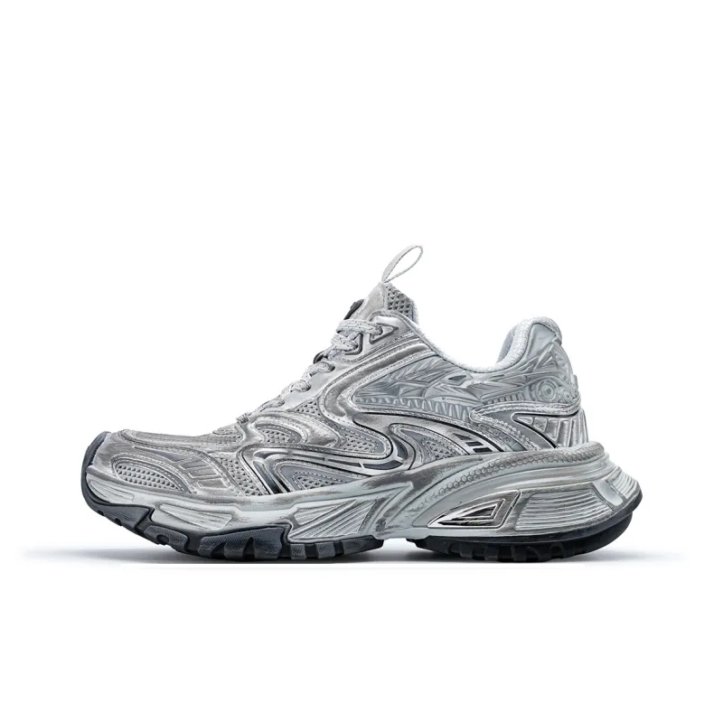 BASLS Moon Exploration Series Mecha Style Breathable Slip Resistant Low Top Chunky Sneakers-36