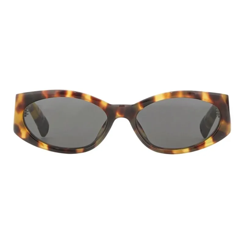 Linda Farrow Berta Tortoiseshell effect Oval frame Sunglasses-2