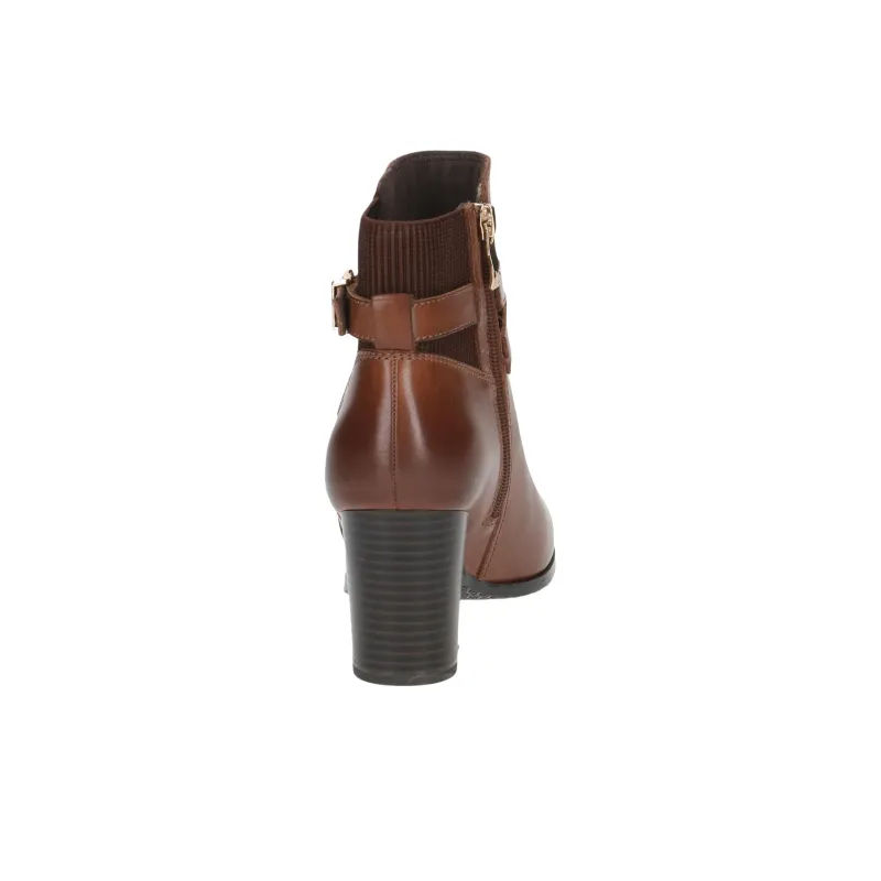 CAPRICE Verdana Ankle Boots 7cm Women's Brown-5