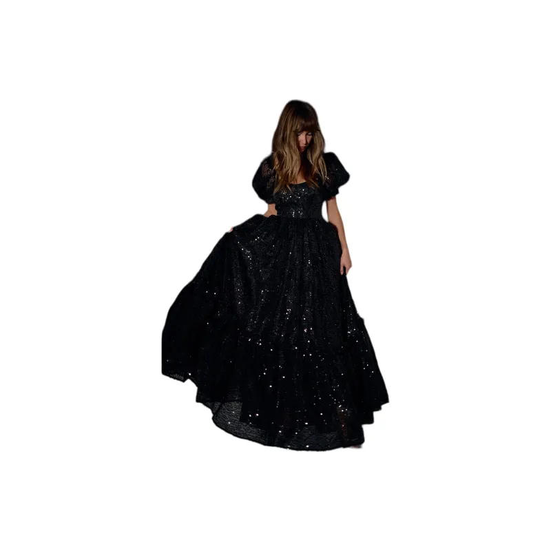 Selkie Collection FW23 Evening Dress Women's Black-1
