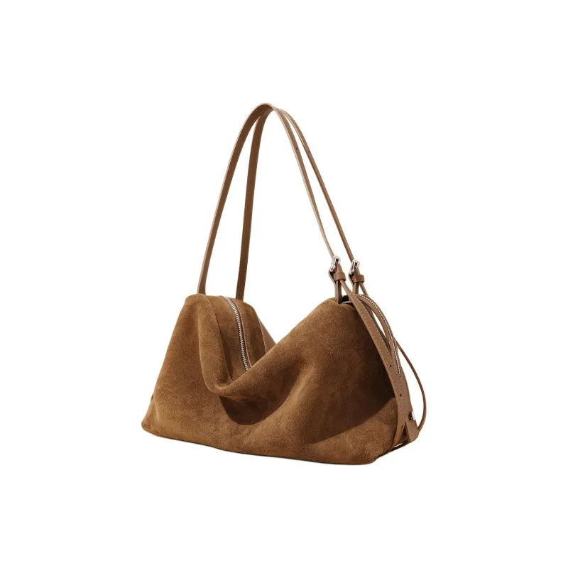COURONNE Matte Cow Leather Handbag, Shoulder Bag Regular Women's Dark Brown/Blueberry Purple/Dark Coffee/Graphite Blue-6