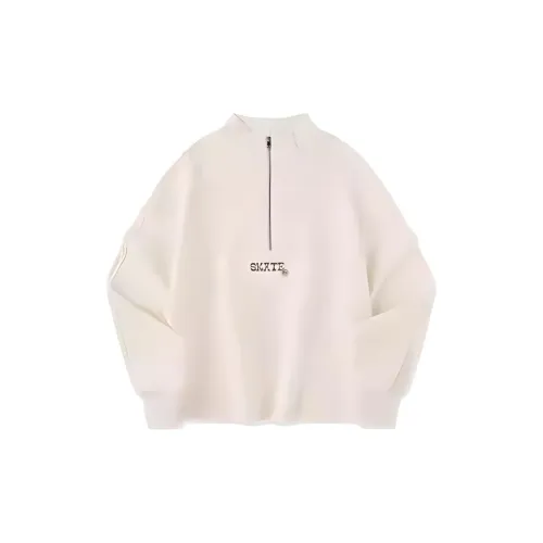 QIAODAN Sports Lifestyle Collection Quality Drying Sweatshirt Women's Cream White