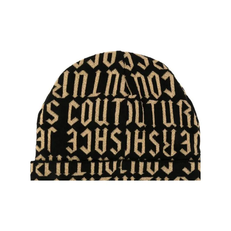 VERSACE JEANS COUTURE Logo jacquard Beanie Hat-2