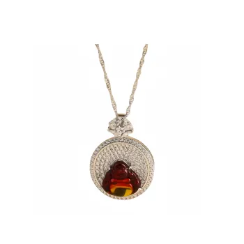 Xifeng Building Amber Necklaces Unisex