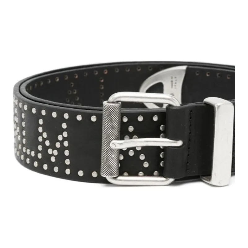 PALM ANGELS Stud Embellished Buckle Belt-2