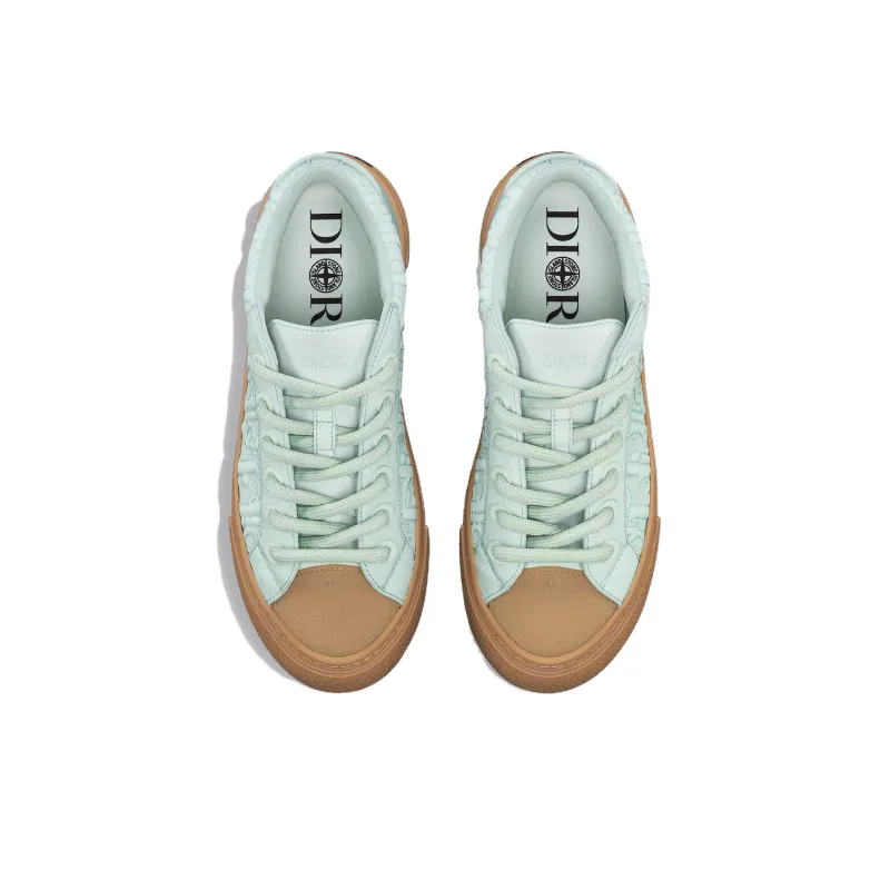 STONE ISLAND x DIOR B33 Platform Shoes Low Top Skateboard Shoes Unisex Green-3