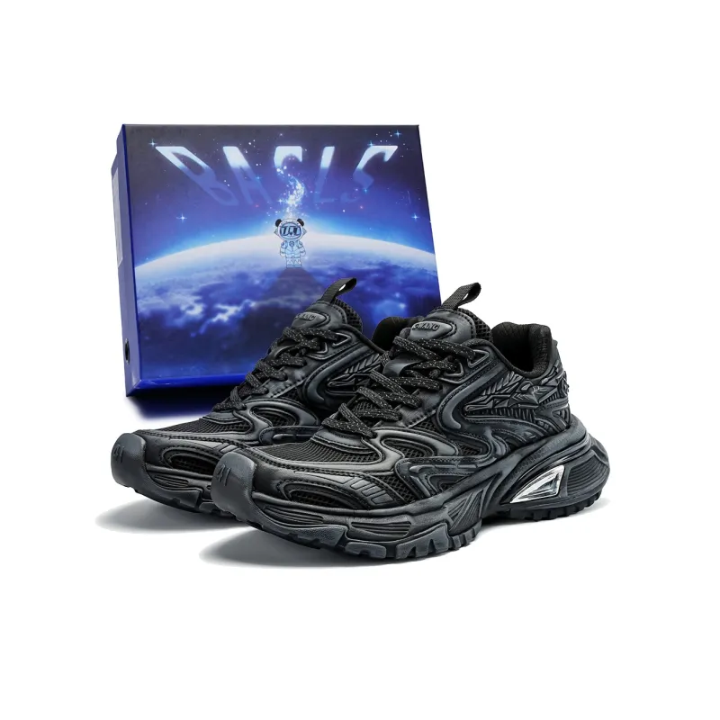 BASLS Moon Exploration Series Mecha Style Breathable Slip Resistant Low Top Chunky Sneakers-21