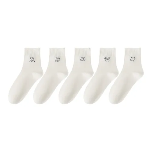 Top Melon Mid-Calf Socks Women's 5 Pack