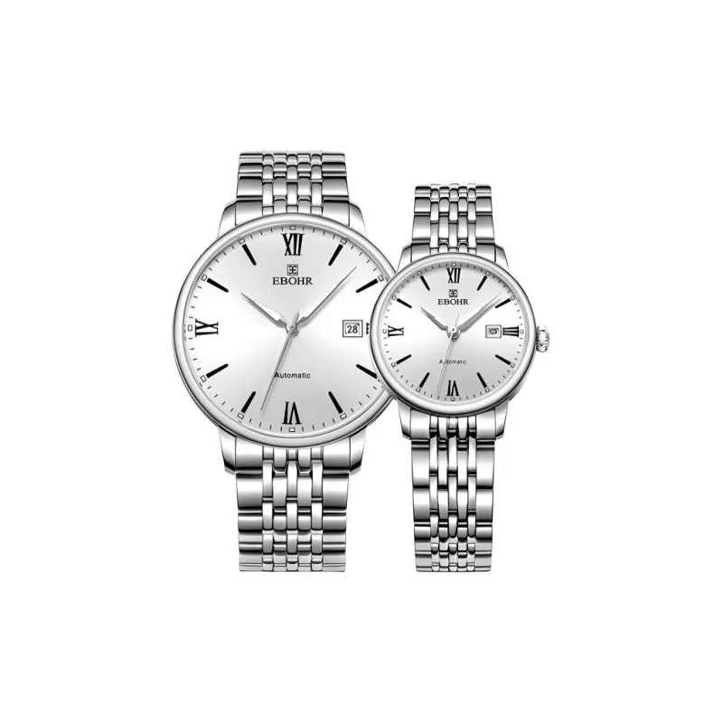 EBOHR Master Collection Mechanical Movement Watch Unisex Silver Dial-0