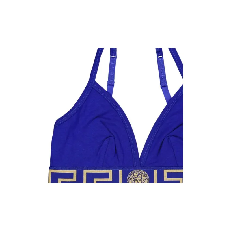 VERSACE Greca Border Bralette 'Bluette'-2
