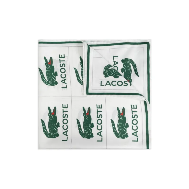 LACOSTE Embroidered Silk Scarf-0