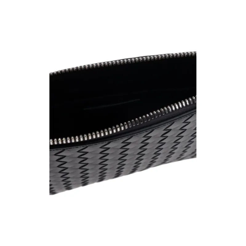 Bottega Veneta Calfskin Clutch Men's Marine Blue-3