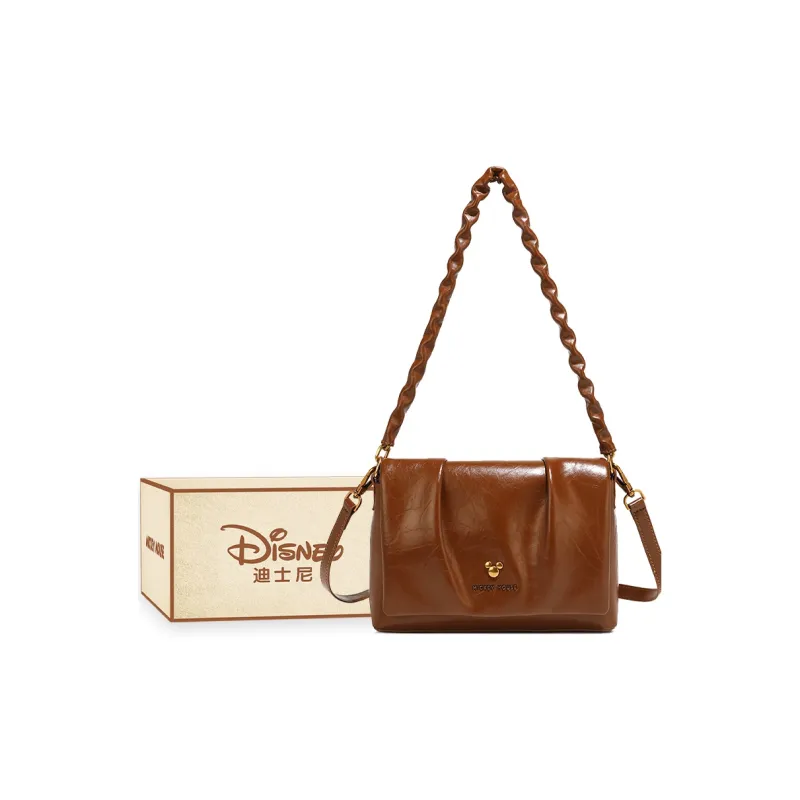 Disney PU Pleated Small Square Bag Regular Women's Black/Coffee/Burgundy-14