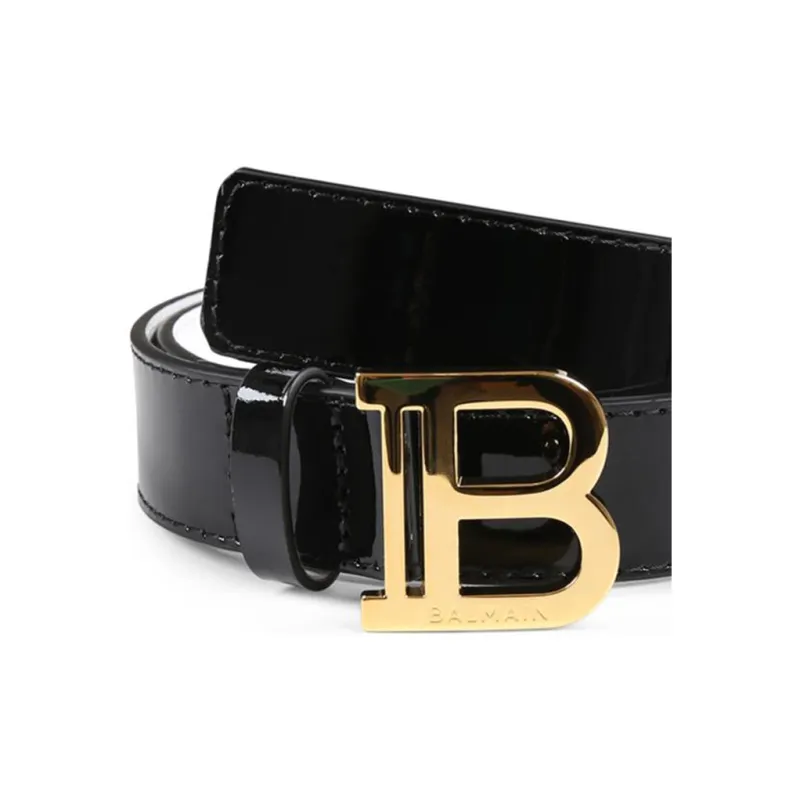 BALMAIN Logo Plaque Buckle Belt-2