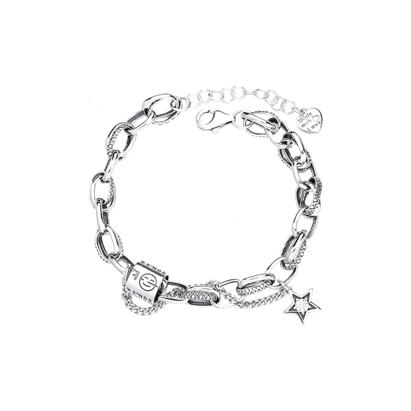 Nine Music S925 Silver Bracelets Unisex-0