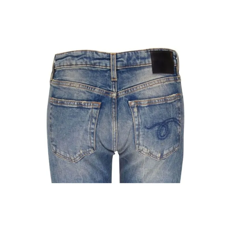 R13 Faded Cropped Jeans-6
