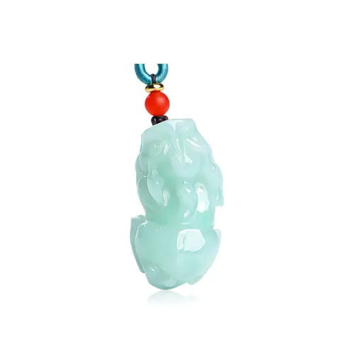 With The Heart Of The Jade Glutinous Jade Jadeite Necklaces Women's