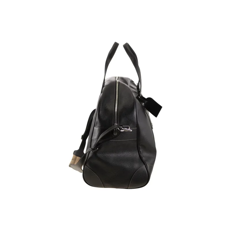 Brunello Cucinelli Grain Calfskin Handbag Travel Bag Men's Black-2