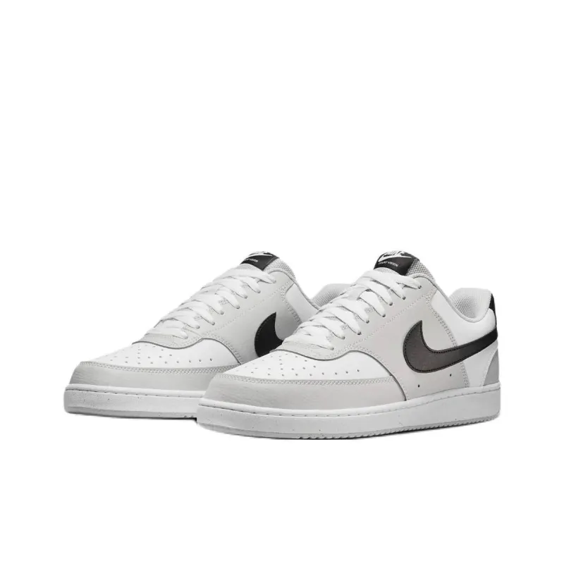 Nike Court Vision Low Grey Fog White Black-2
