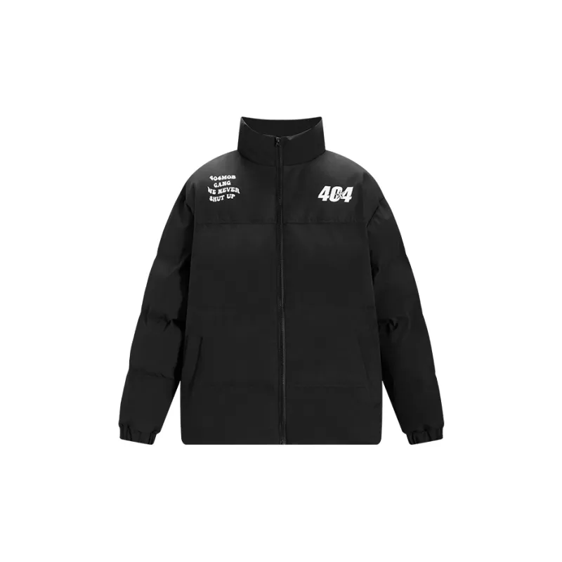 404MOB GANG Puffer Jacket Includes Gift Box Sets Unisex Black-1