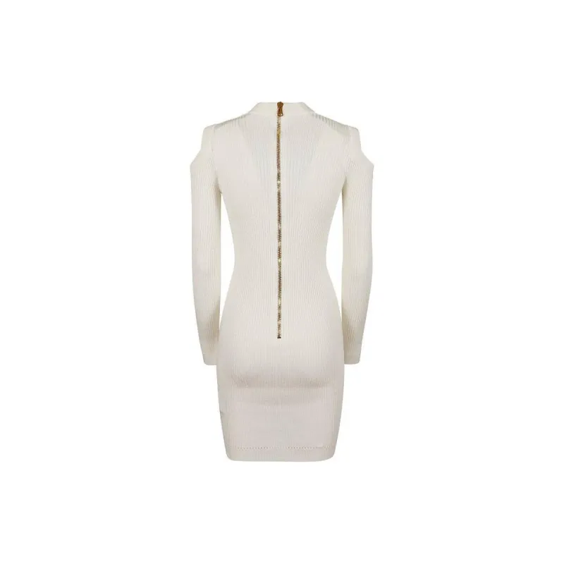 BALMAIN Slim Fit Knitted Dress-1