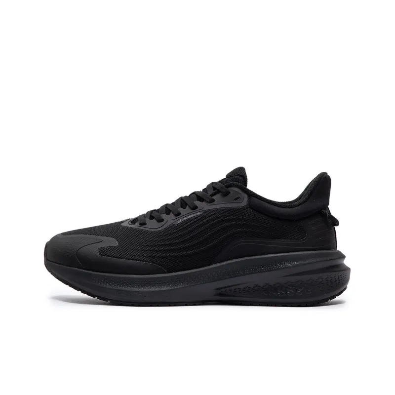 361° Rainy Day 7.0 Cushioning Wear Resistant Low Top Casual Running Shoes Men's Black-0