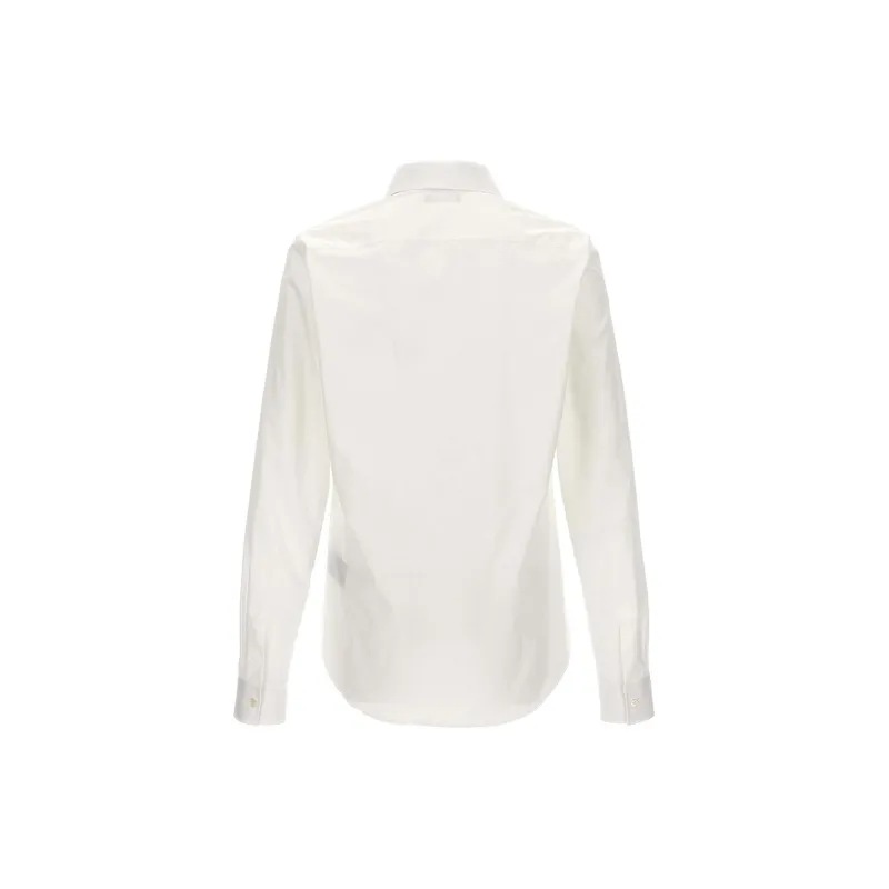 BALMAIN Logo Embroidered Buttoned Shirt-1
