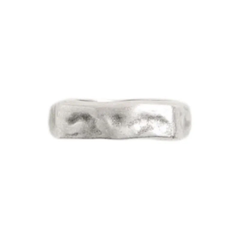 ZARA Metal 925 Silver-Plated Zinc Silver Rings Men's Silver-0