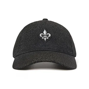 Palladium Polyester, Viscose, Elastane Baseball Caps Unisex Lead Black