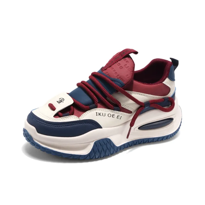 SOURCE Cushioning, Slip Resistant, Abrasion Resistant, Balance, Impact Resistant Low Top Chunky Sneakers Men's-1
