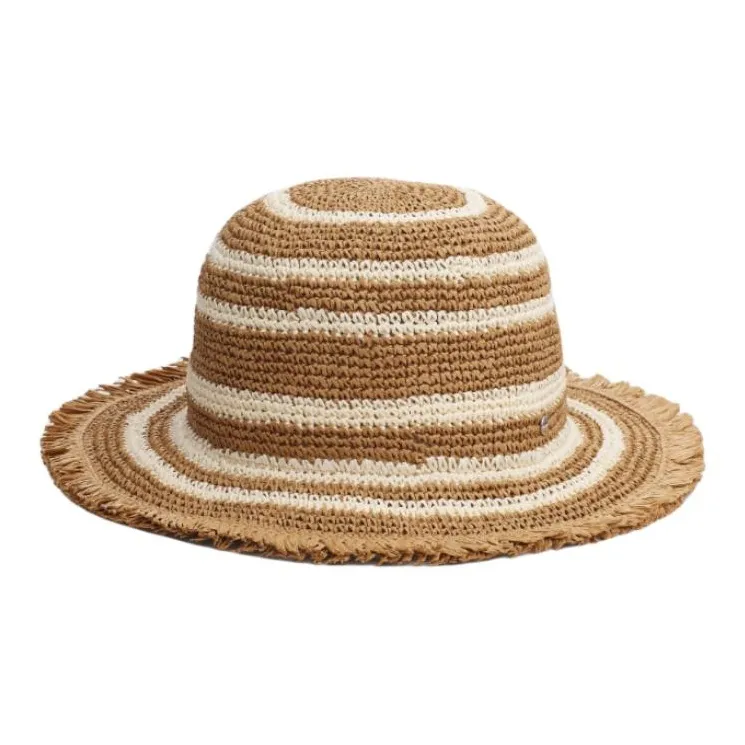 RAG&BONE Paper Straw Woven Bucket Hats Women's Yellow-0