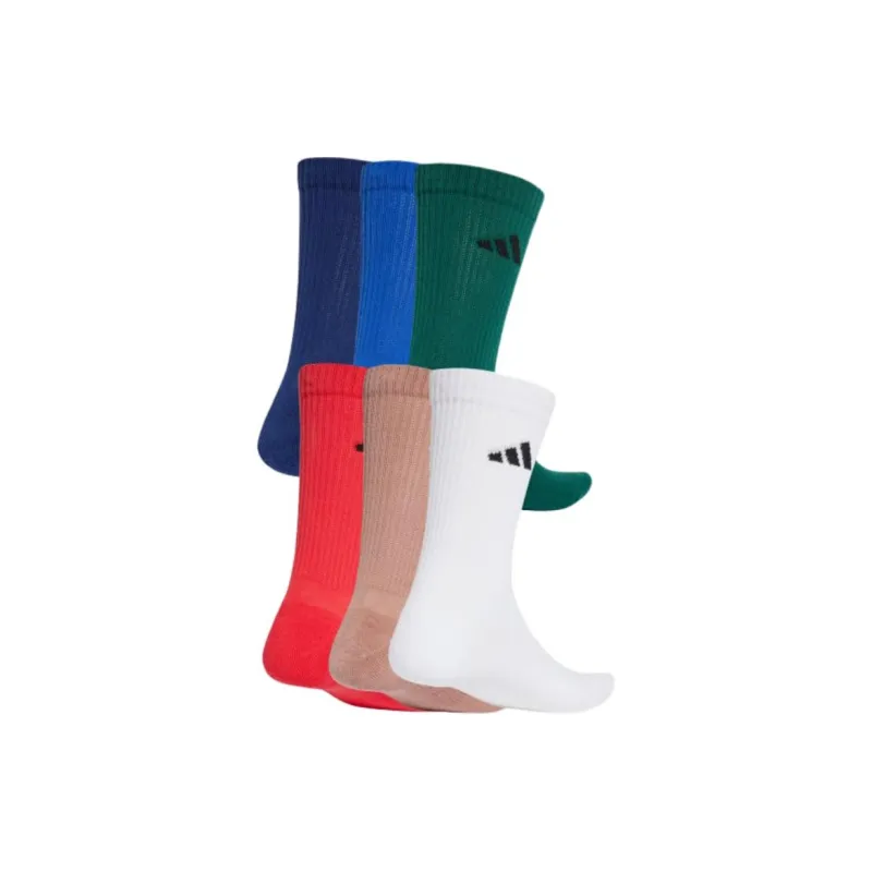 Adidas Free Shipping With AdiClub Cushioned Crew Socks 6 Pairs-1