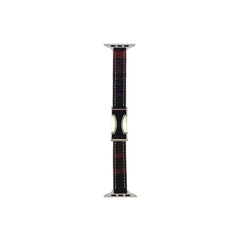 ZHENGGUANG Watch Band Apple Compatibility Woolen, Genuine Leather Material-23