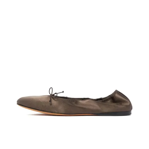 THE ROW Bow Detailed Slip On Flat Shoes Women's