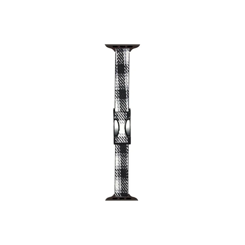 ZHENGGUANG Watch Band Apple Compatibility Woolen, Genuine Leather Material-14