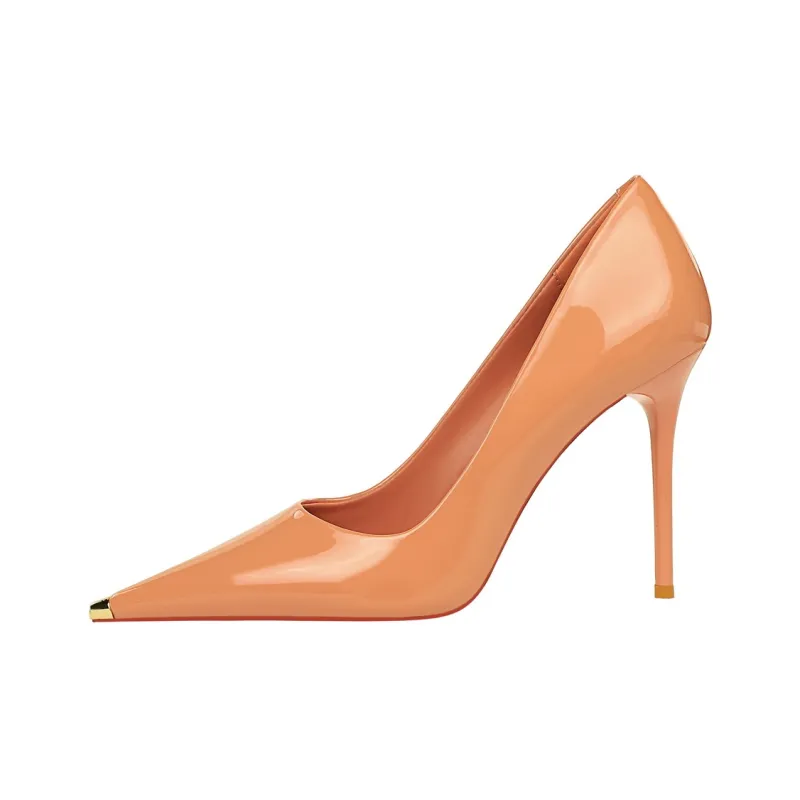 QITUMAUL Slim Heel High Heels 9.5CM Women's-3