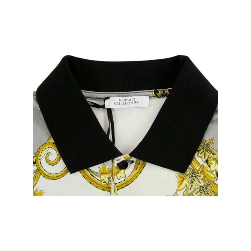 VERSACE Polo Shirts Men Gray-3