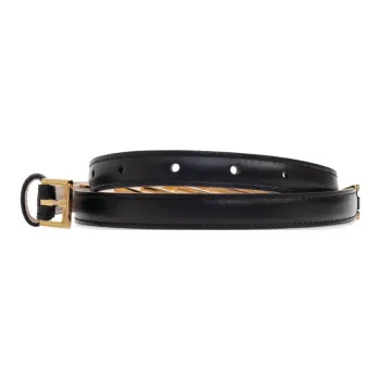 VERSACE Leather Leather Belts Women's Black  