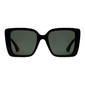GUCCI Acetate Injection Molding Square Sunglasses Unisex Black