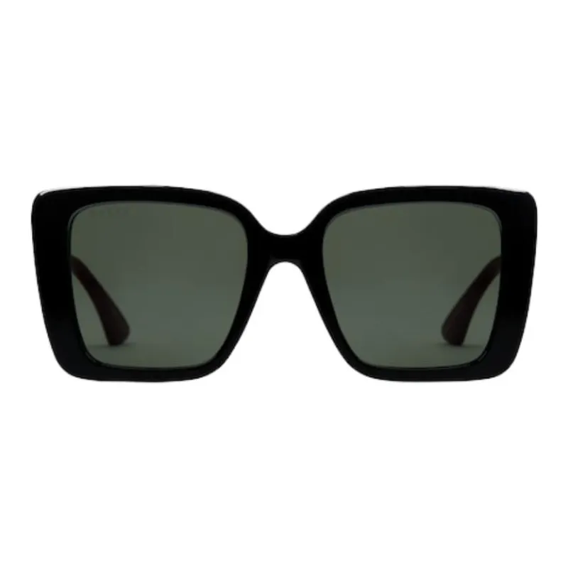 GUCCI Acetate Injection Molded Square Sunglasses Unisex Black-0