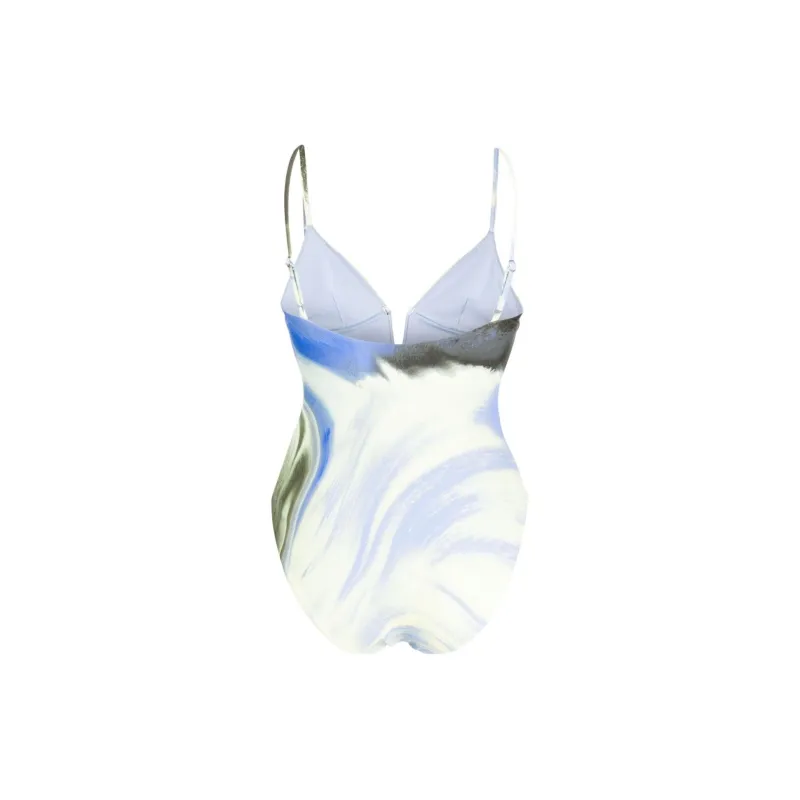 JONATHAN SIMKHAI Maelle Abstract print Swimsuit-1