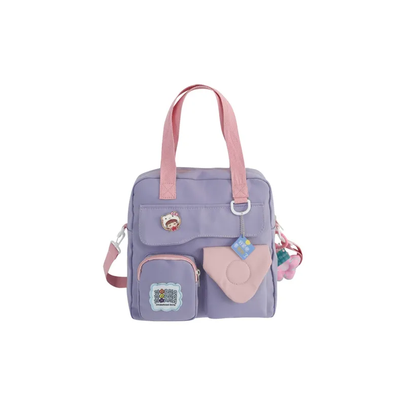 Yalu Nylon Backpack Regular Women's White/Black/Purple/Blue/Pink-4